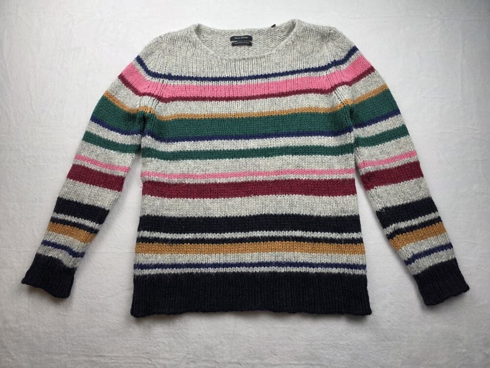 Marc O'Polo Women's XS Alpaca Wool Blend Pullover Sweater Yarn Made in Italy